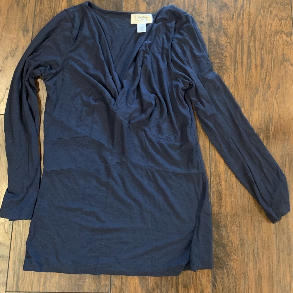 Navy Blue LOFT Top